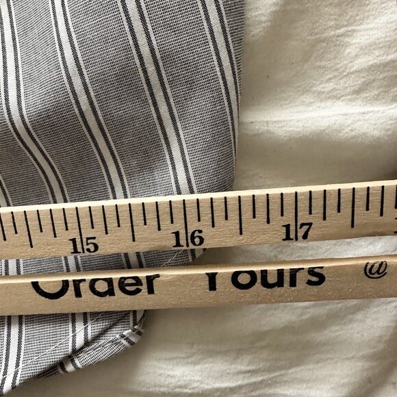 Express 1MX Extra Slim Fit Stretch Cotton Casual Dress Shirt Sz S 14-14.5 Gray - Picture 5 of 8